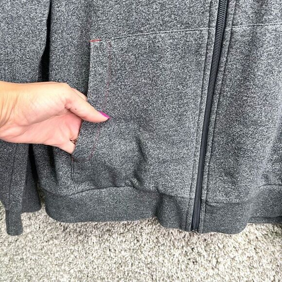 Orangetheory Jacket Men’s Large Grey Full Zip Up Hooded - Picture 3 of 6